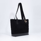 Сумка женская на молнии, цвет чёрный - фото 21811969