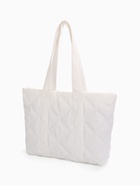 Сумка-шопер женская на молнии, размер 44×11×34 см, однотонная, белая - Фото 5