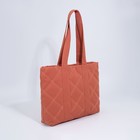 Сумка-шопер на молнии, цвет коралловый - Фото 2