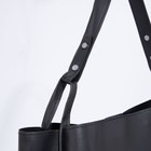 Сумка женская тоут на магните, чёрная - Фото 4