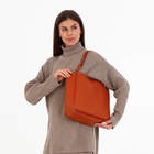 Сумка женская на магните, цвет рыжий - Фото 7