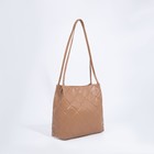 Сумка женская тоут на магните, цвет бежевый - фото 25463501