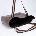 Сумка-шопер на магните, цвет коричневый - Фото 5