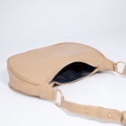 Сумка-багет на молнии, цвет бежевый 9199986