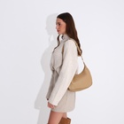 Сумка-багет на молнии, цвет бежевый 9199986