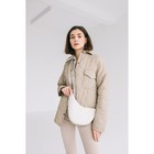 Сумка-багет на магните, цвет бежевый - фото 24623894