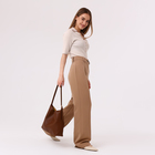 Сумка женская на магните, косметичка, цвет коричневый - фото 24550056