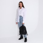 Рюкзак женский из искусственной кожи на молнии, цвет чёрный 9218304 - фото 16307487