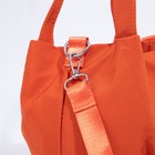 Сумка женская на молнии, цвет рыжий - фото 39801319