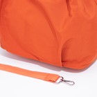 Сумка женская на молнии, цвет рыжий - фото 39801320