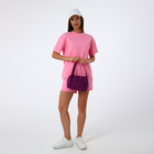 Сумка-тоут на молнии, цвет фиолетовый - фото 25478514