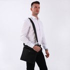 Сумка мужская, цвет чёрный - фото 24628654