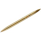 Ручка шариковая поворотная MESHU Gold, синий стержень, металлический корпус - фото 9953314