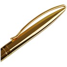 Ручка шариковая поворотная MESHU Gold, синий стержень, металлический корпус - фото 9953315