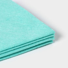 Салфетки вискозные универсальные Доляна, тряпки для уборки, 5 шт, 30×30 см, цвет зелёный - фото 6719375