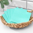 Салфетки вискозные универсальные Доляна, 5 шт., 30×30 см, зелёные - Фото 2