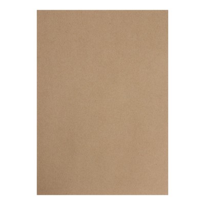 Крафт-бумага для рисования, графики и эскизов А4, 20 листов (210×300 мм), 175 г/м², в крафт папке, коричневая/серая