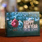 Подарочная коробка, сборная "Новогодняя ночь", 24 х 17 х 8 см - Фото 1