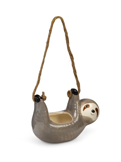 Кашпо подвесное «Ленивец», 300 мл, керамика, серое