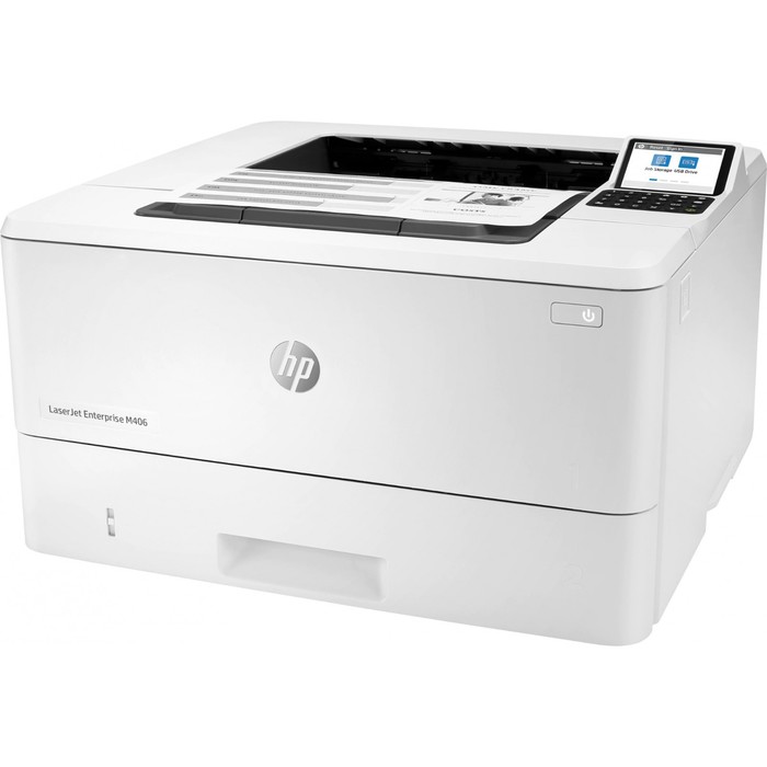Принтер лазерный чёрно-белый HP LaserJet Enterprise M406dn (3PZ15A), A4, Duplex Net
