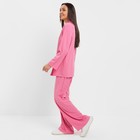 Костюм женский (жакет, брюки) MINAKU: Green trend цвет ярко-розовый, размер 42 - Фото 3