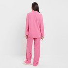 Костюм женский (жакет, брюки) MINAKU: Green trend цвет ярко-розовый, размер 42 - Фото 4