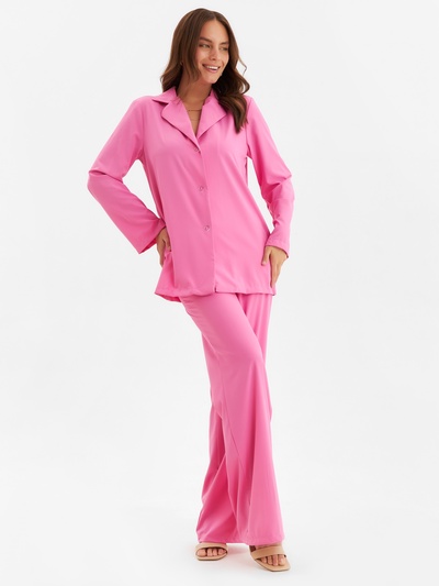 Костюм женский (жакет, брюки) MINAKU: Green trend, размер 44, ярко-розовый