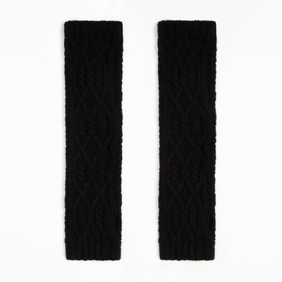 Митенки женские, цвет чёрный