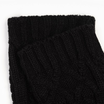 Митенки женские, цвет чёрный