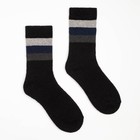 Носки мужские махровые, цвет чёрный, размер 39-44 - фото 11418674