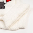 Носки женские махровые «Котик в кружке», цвет белый, размер 36-40 - фото 23286539