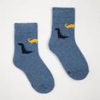Носки детские шерстяные «Динозаврики», цвет МИКС, размер 18 - фото 320667542