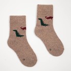 Носки детские шерстяные «Динозаврики», цвет МИКС, размер 18 - Фото 6