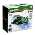 Вертолет «Боец», работает от батареек, свет и звук, цвет зелёный - фото 24352261