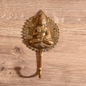 Крючок "Будда" 18х10 см, бронза