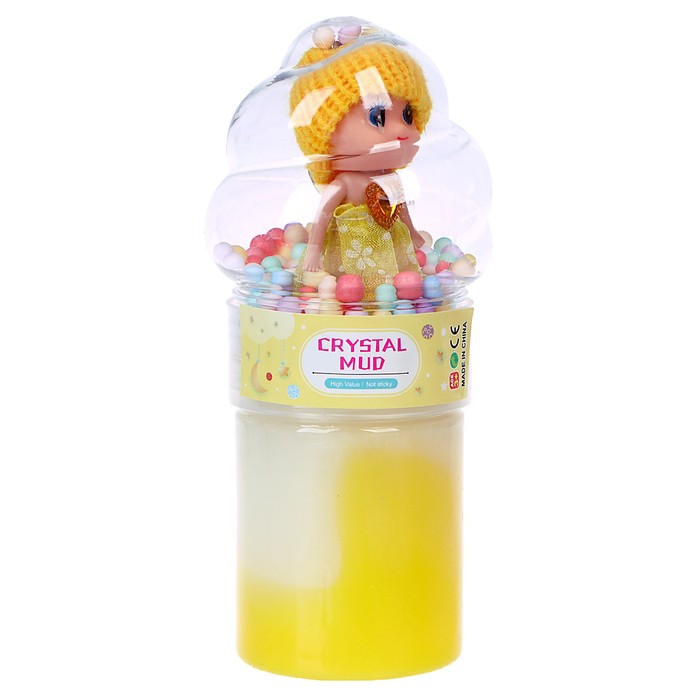 Лизун «Куколка» с игрушкой, цвета МИКС - фото 1904638650