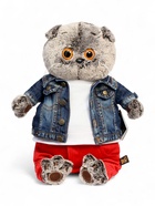 Мягкая игрушка «Басик в джинсовой куртке и малиновых штанах», 30 см 9300716