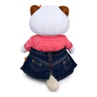 Мягкая игрушка «Ли-Ли в джинсовой юбке и коралловой футболке», 24 см - Фото 6