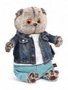 Мягкая игрушка «Кот Басик в джинсовой куртке и бирюзовых штанах», 30 см - Фото 12