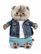 Мягкая игрушка «Кот Басик в джинсовой куртке и бирюзовых штанах», 30 см - Фото 10