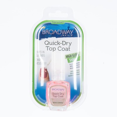 Быстросохнущий фиксатор лака Kiss Broadway Quick Dry Top Coat BTR01F, 13.5 мл - Фото 1
