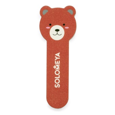 Пилка для натуральных и искусственных ногтей Solomeya «Медвежонок» 180/220 грит