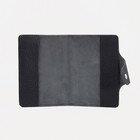 Обложка для документов 2 в 1, TEXTURA, на кнопке для автодокументов и паспорта, чёрная - Фото 4