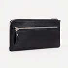 Кошелёк на молнии, с ручкой, цвет чёрный - Фото 2