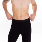 Термобельё мужское (кальсоны), цвет чёрный, размер 46 - Фото 3