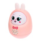 Музыкальная неваляшка «Милый зайчик», звук, свет, цвет розовый - Фото 2