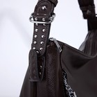 Сумка женская на молнии, цвет коричневый - фото 45937204