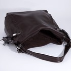 Сумка женская на молнии, цвет коричневый - фото 45937205