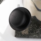 Крышка для сковороды и кастрюли Доляна, d=22 см, нержавеющий обод, пластиковая ручка, стекло, прозрачная - Фото 3