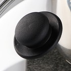 Крышка для сковороды и кастрюли Доляна, d=24 см, нержавеющий обод, пластиковая ручка, стекло, прозрачная - Фото 3